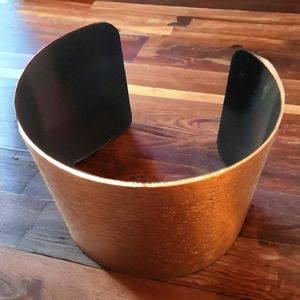 Copper colored cuff bracelet